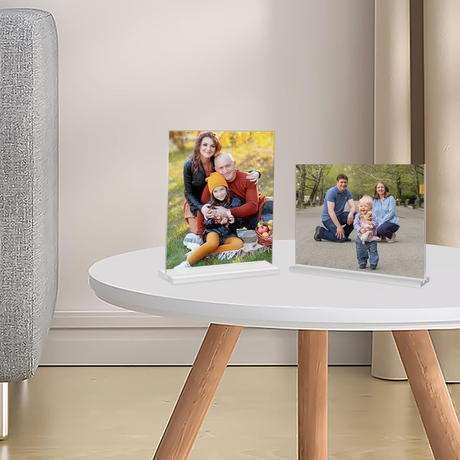 Acrylic Picture Frame 4×6 inches, 4 Pack Clear Plastic Picture Frames Holder
