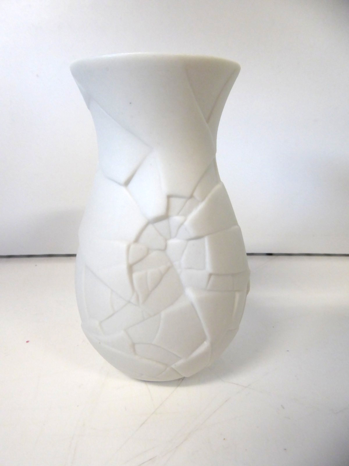 Rosenthal Vase Of Phases Miniature Porcelain White Satin 4 inches