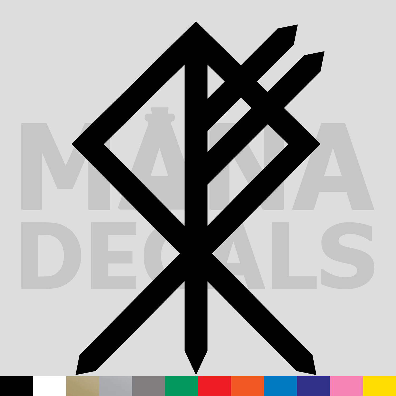 Wolf Rune Vinyl Die Cut Decal Sticker – Norse Viking Binding