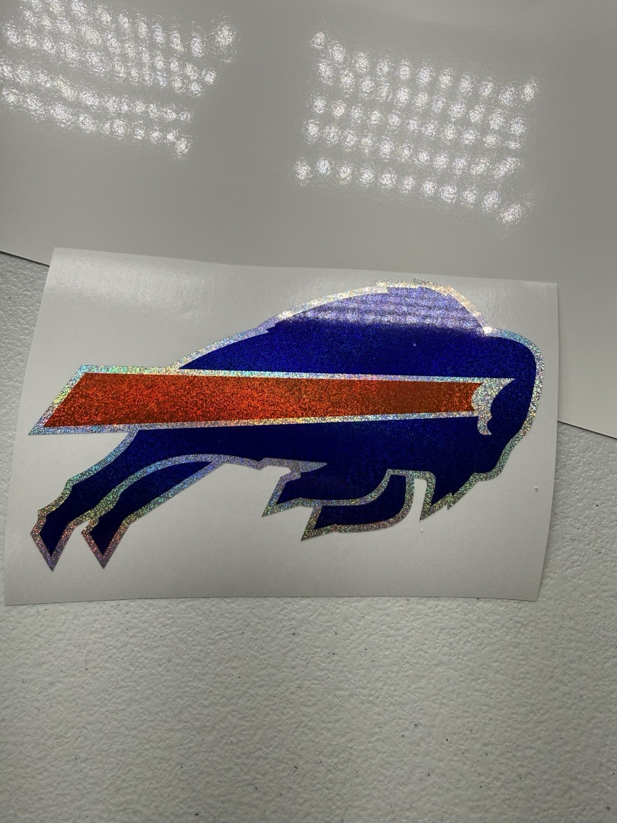 Buffalo Bills Holographic Tiny Sparkle Vinyl Decal