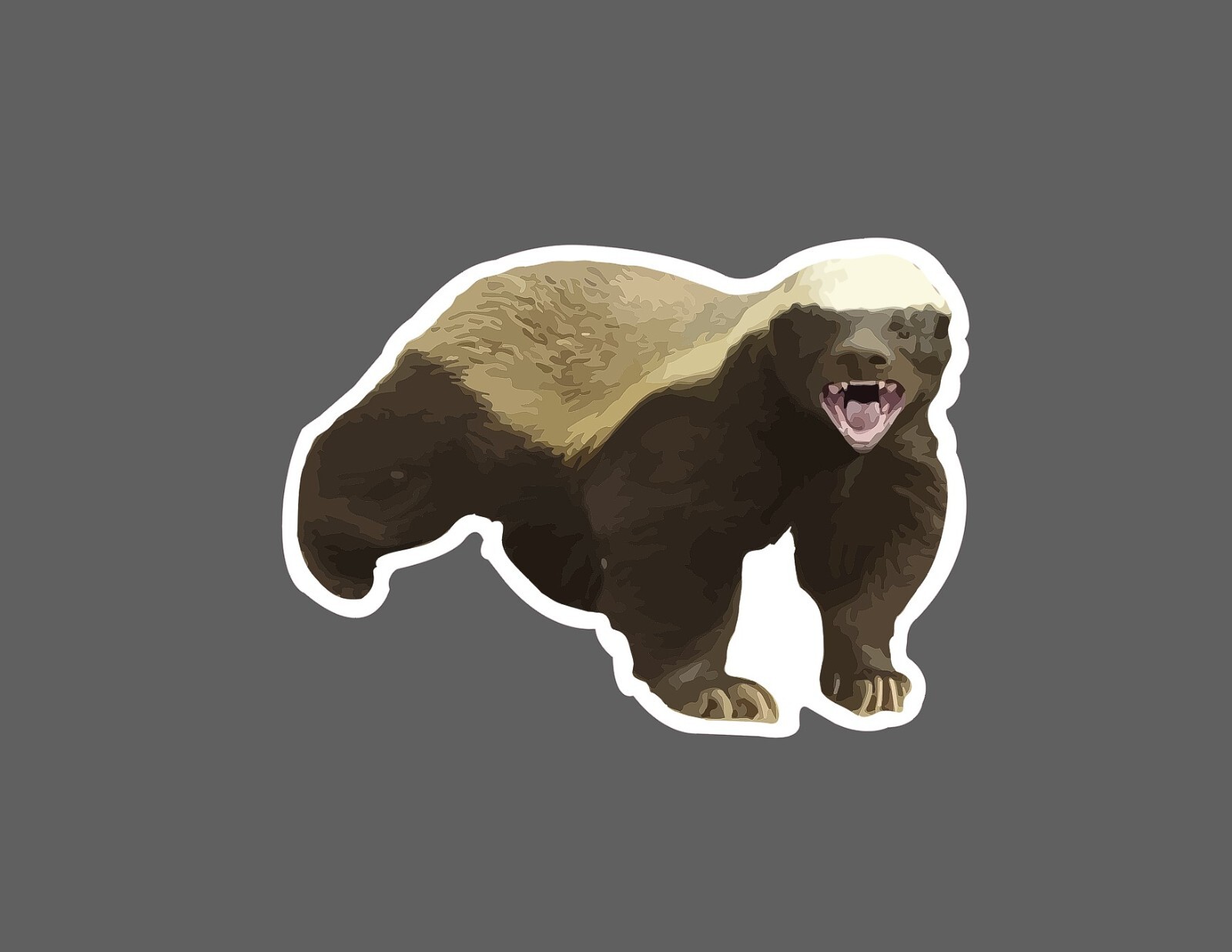 Honey Badger Sticker Wild Waterproof NEW – Buy Any 4 For $1.75 EACH Storewide!