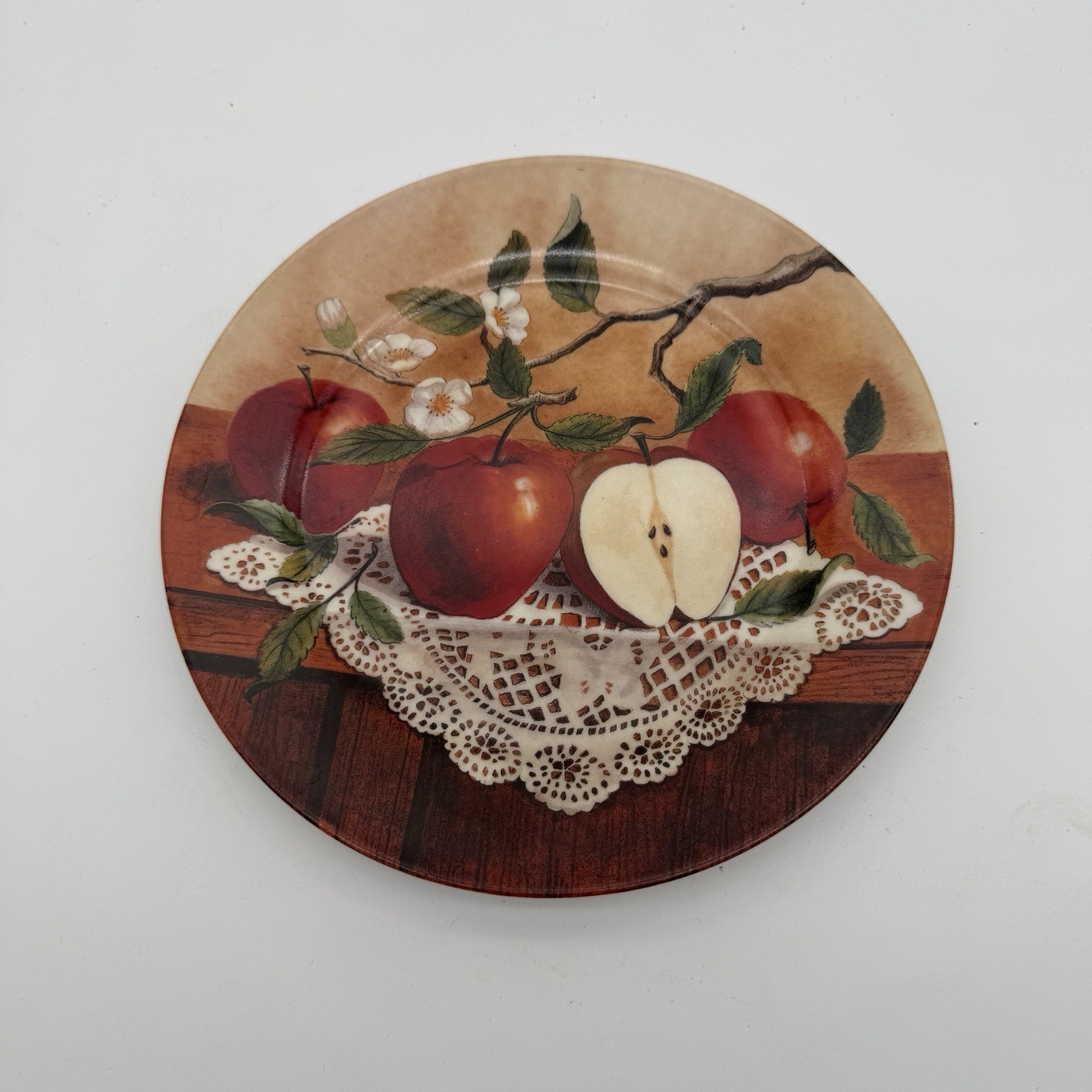 Vintage Lot Of 3 Apple Decorative Plates Country Kitchen Farmhouse Wall Decor
