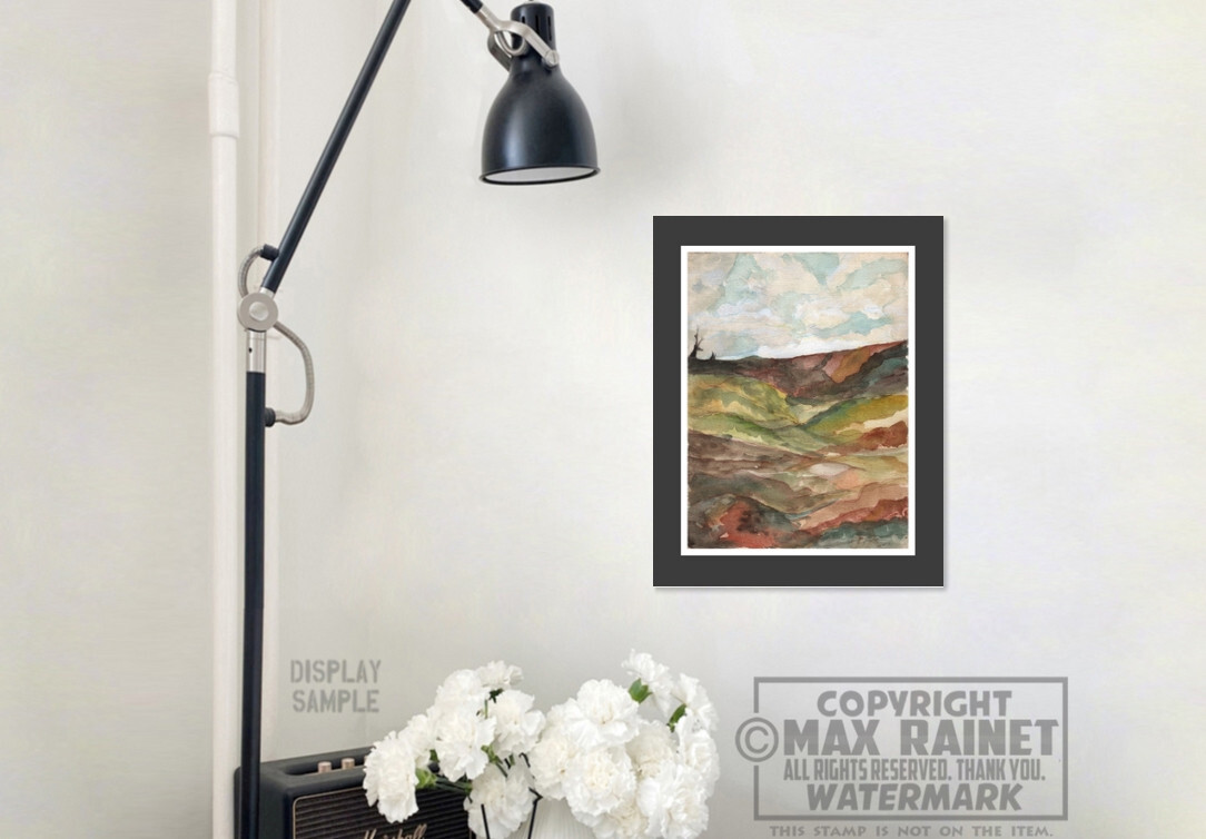 Old Trees Overlook a Lush Ventura Valley 2014 C Peterson * Frame Worthy Art !