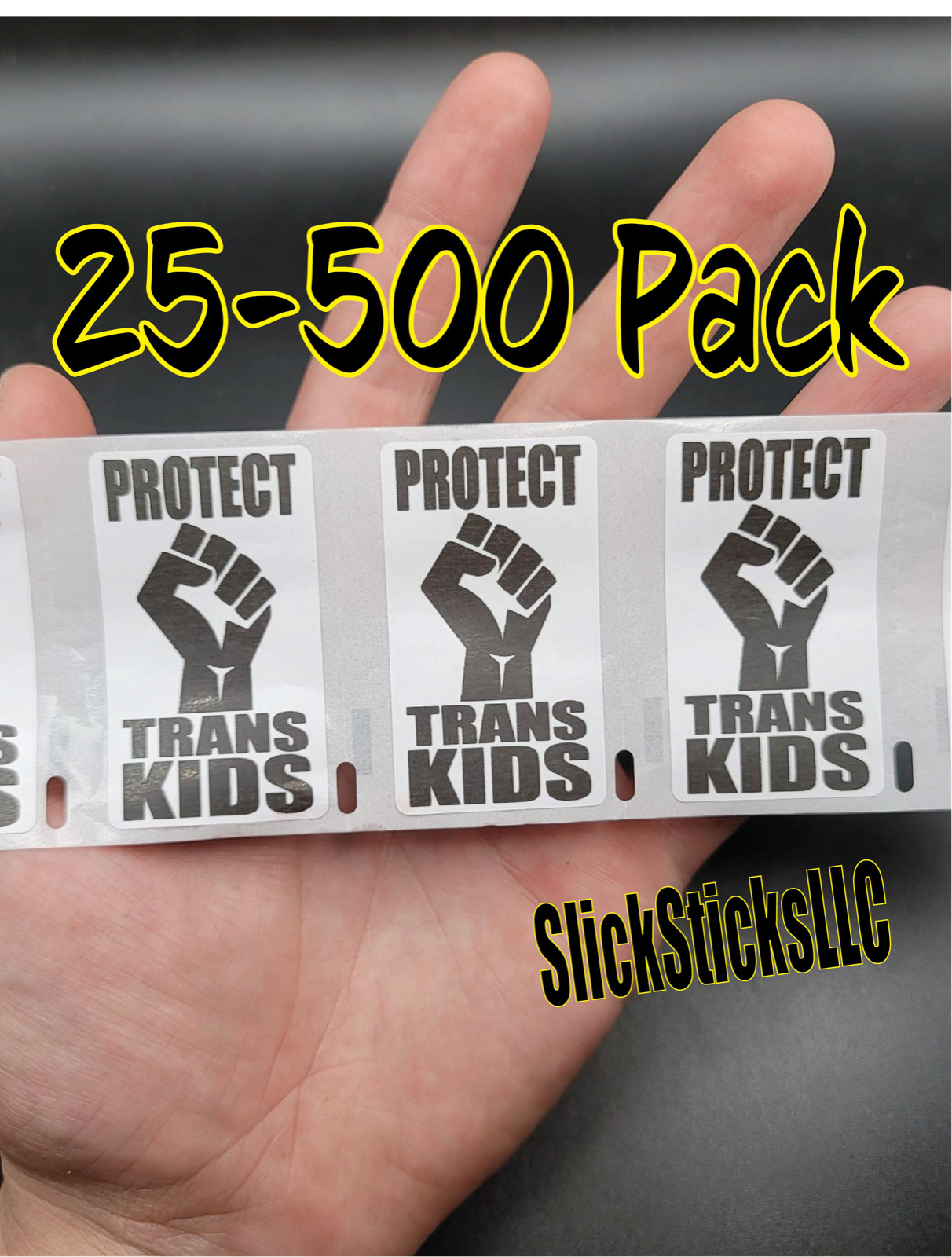 ”PROTECT TRANS KIDS” Stickers 25-500Pack pro LGBT sticker gay youth transgender
