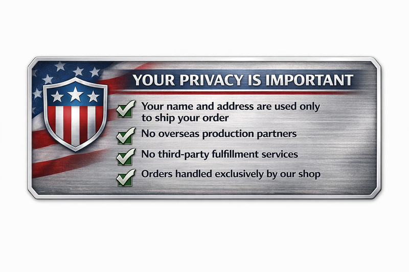 Bathroom Metal Sign 8×12 Aluminum Funny Rectangle Custom Made USA