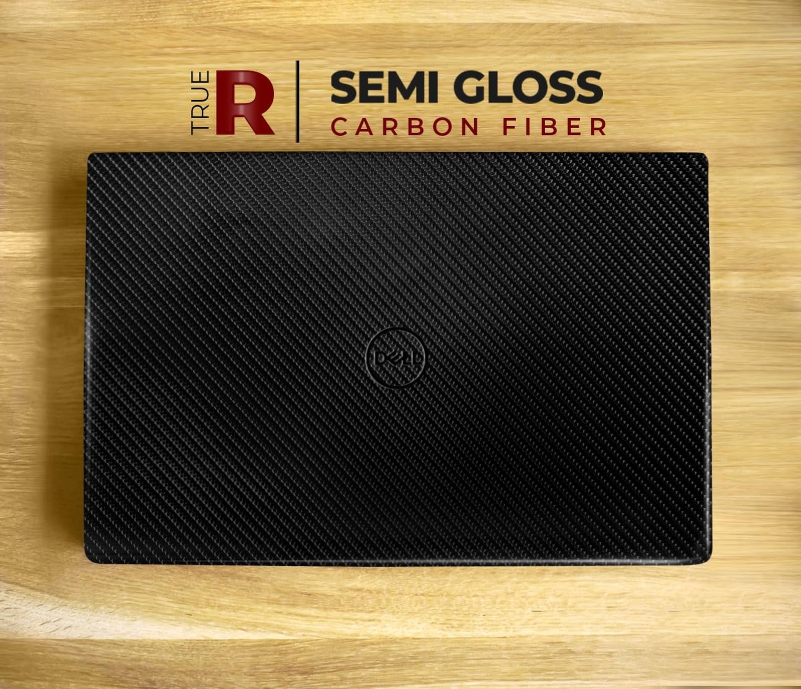 VViViD® Black True R Carbon Fiber Vinyl Wrap Roll with Air Release Technolo