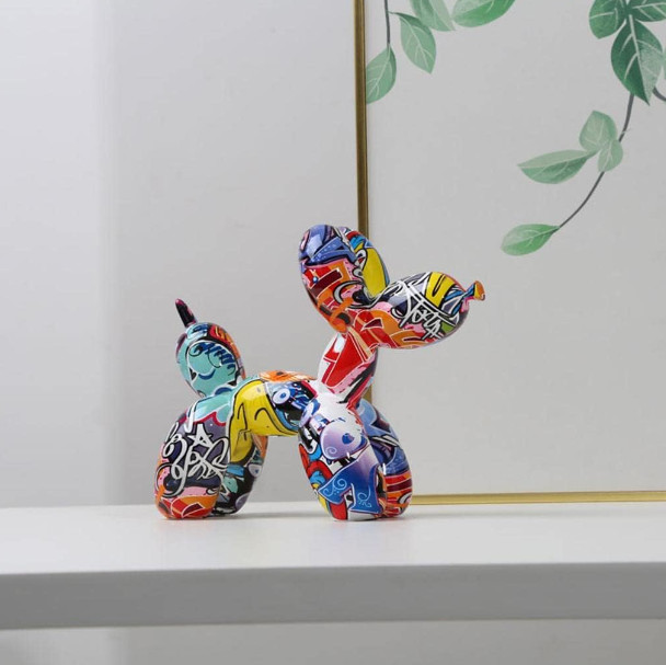 Colorful Balloon Dog Statue Animal Art Modern Home Decor Sculpture Ornament