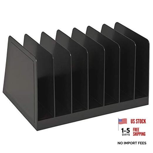 Desktop File Organizer, Mail Organizer, 7 Compartments Office File Sorter, for