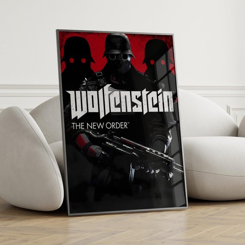 Wolfenstein Poster – Gaming Poster – Video Game Wall Art – Wall Art, Room Decor