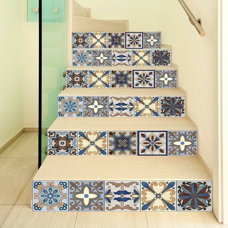 DIY 3D Stair Stickers Waterproof Tile Paste Wall Decals Wallpaper Home Decor