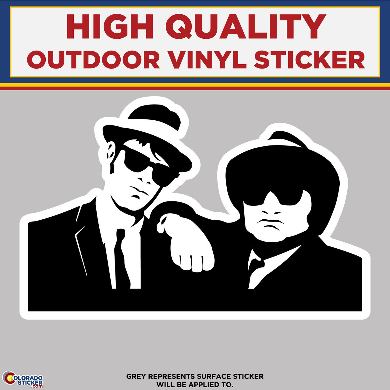 Blues Brothers, High Quality Vinyl Stickers