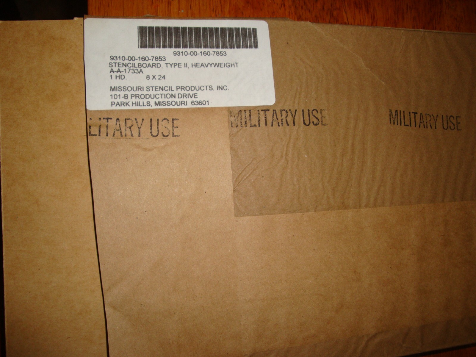 CUSTOM MADE -US Military Oil board Stencil 1″ Marsh -PLEASE Read my Description