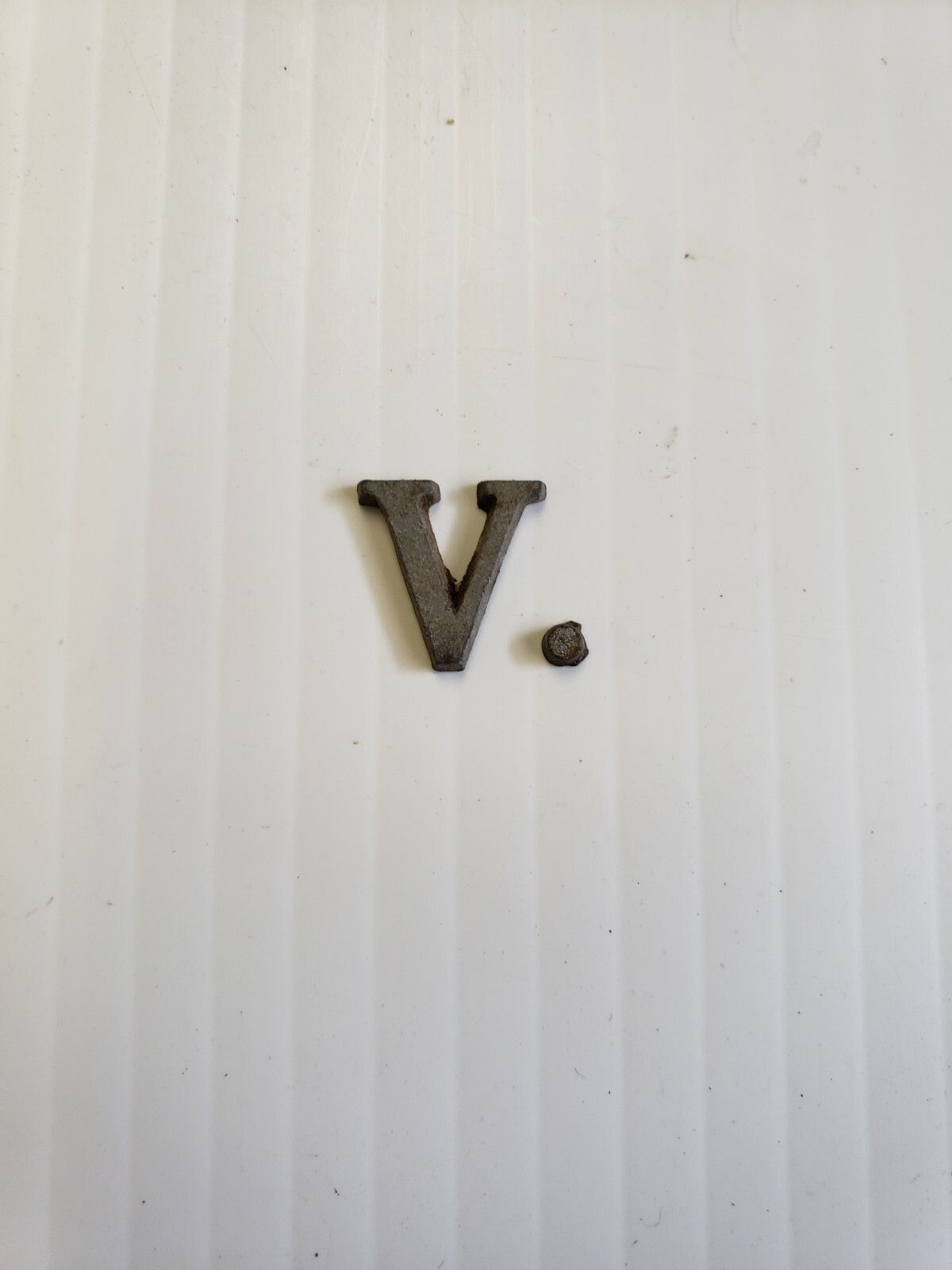 Metal Letters and Numbers 1/2 inch long Roman Font price per letter *