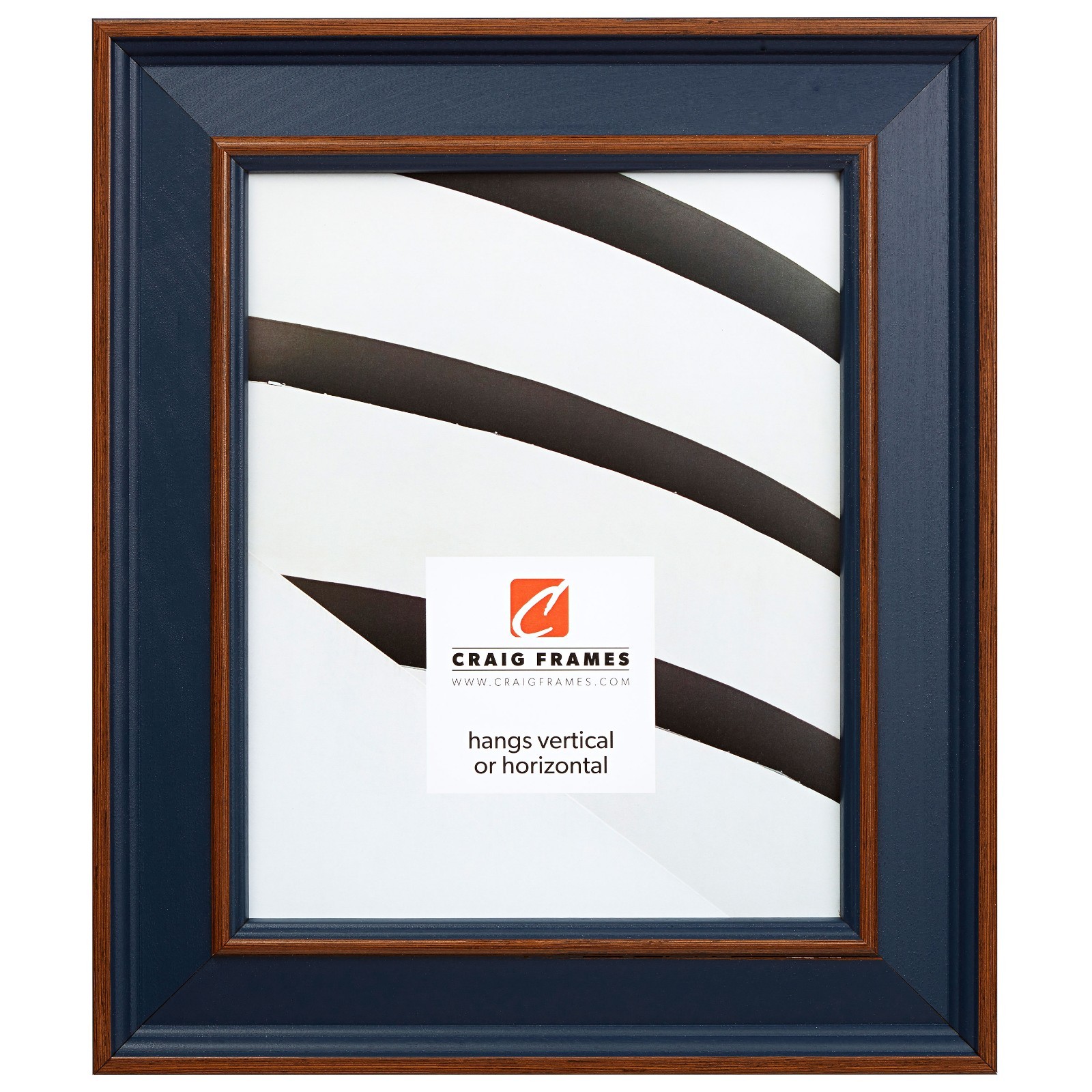 Craig Frames 2″ Wide Country Estate Blue Hardwood Picture Frames & Poster Frames