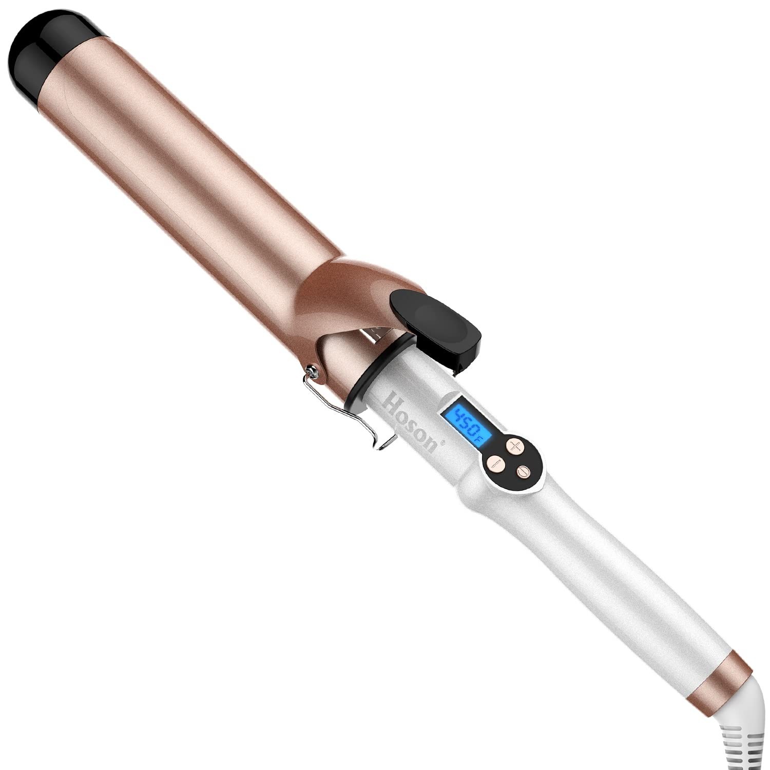 Hoson 1 3/4 Inch Curling Iron Large Barrel, 1.75 Long Barrel Curling Wand Dua…