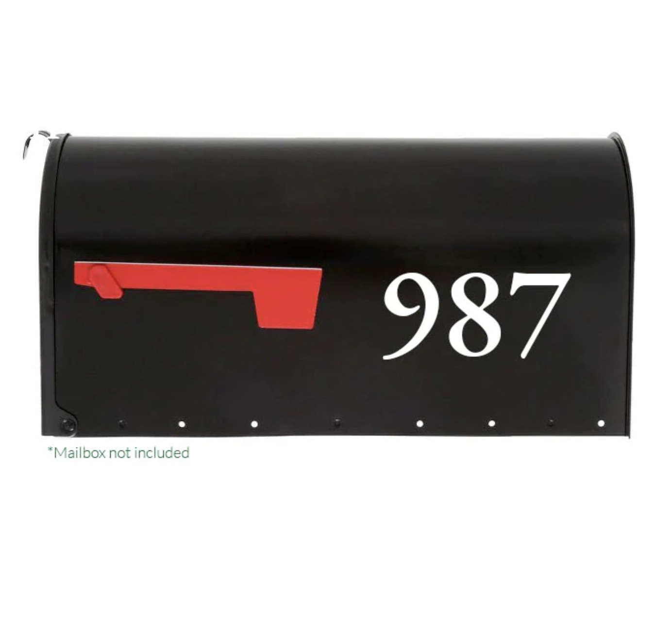 SET OF 2 Custom Mailbox Numbers Vinyl Decals / Stickers -Pick Size, Font & Color