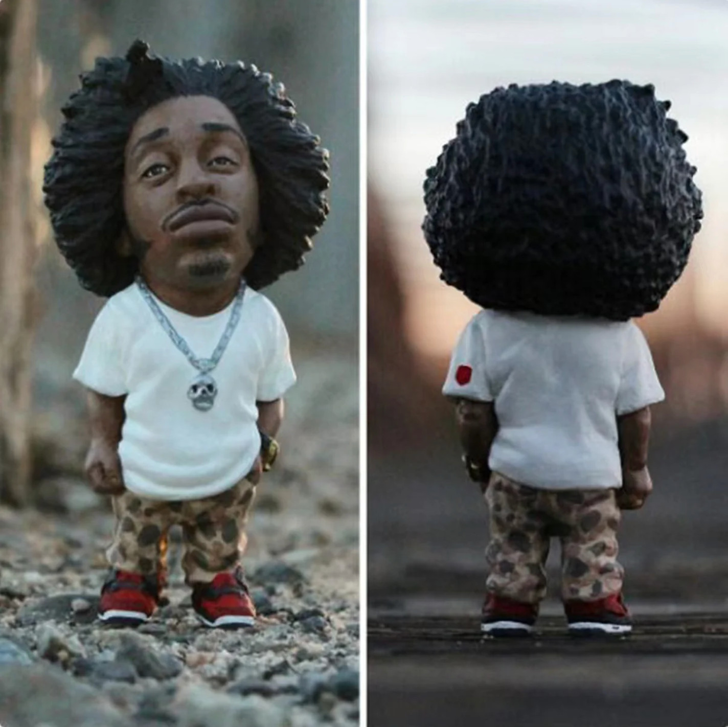 4Pack Random Character Sculptures Hip Hop Biggie Eazy 2Pack Ludacris Snoop Dog