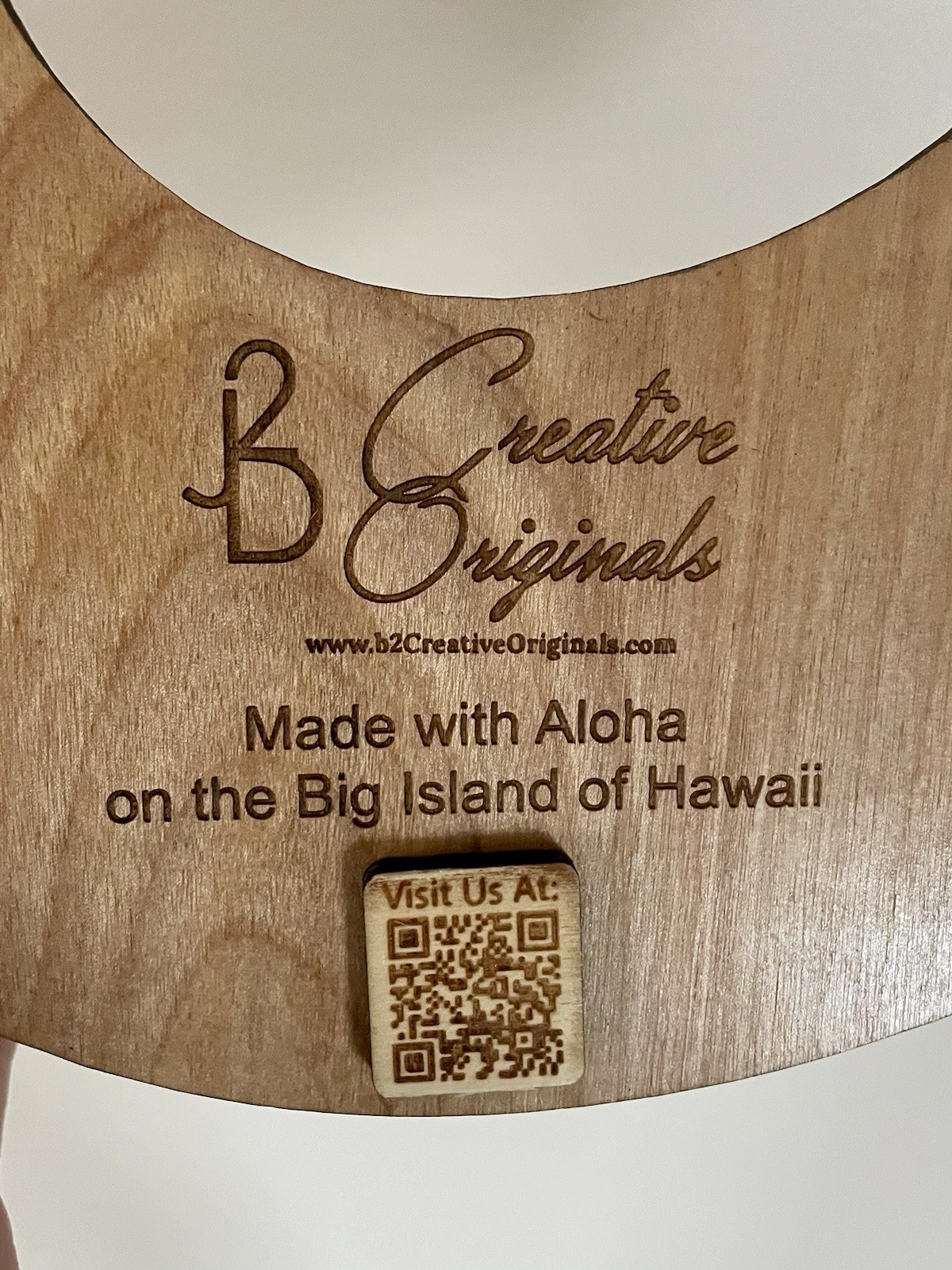 Custom Made Hawaiian Wall Decor Plaque Wood Maui Fish Hook Laser Cut 18”