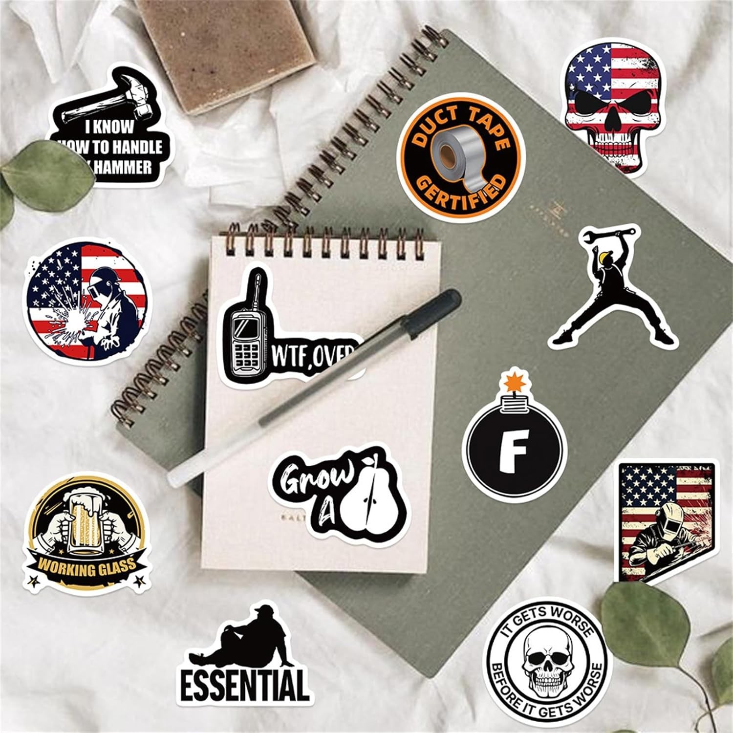 50 or 100 Pcs Funny Stickers for Adults (Dirty) Meme Water Bottles Sticker Pack