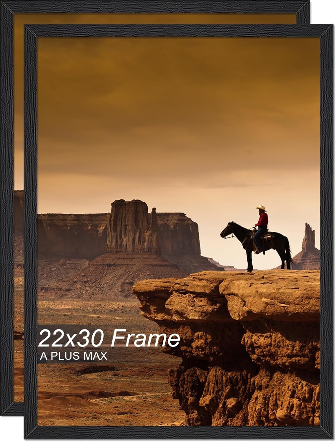 12×24 Picture Frame Black Engineered Wood Frame 12 x 24 Inch Picture Poster