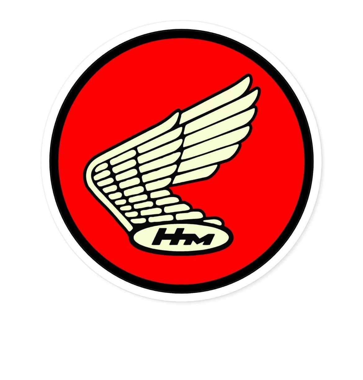 Honda Motors Vintage Retro Wing Vinyl Decal Sticker 2”