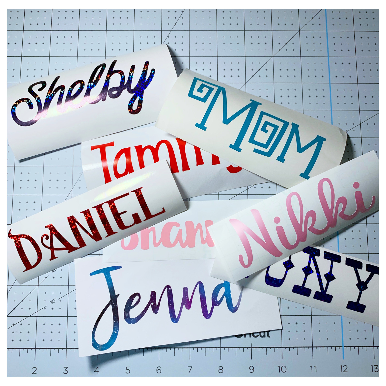 4″ Custom Text or Name Vinyl Decal Sticker
