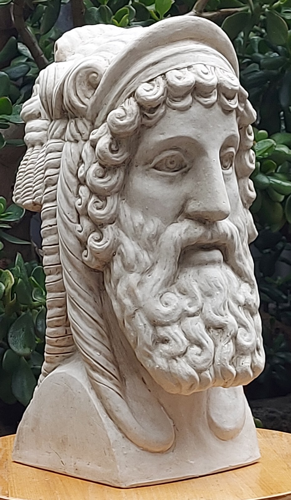 Hand Made Divine Father Janus Sculpture Two Faced Roman Mythology Italian 35cm