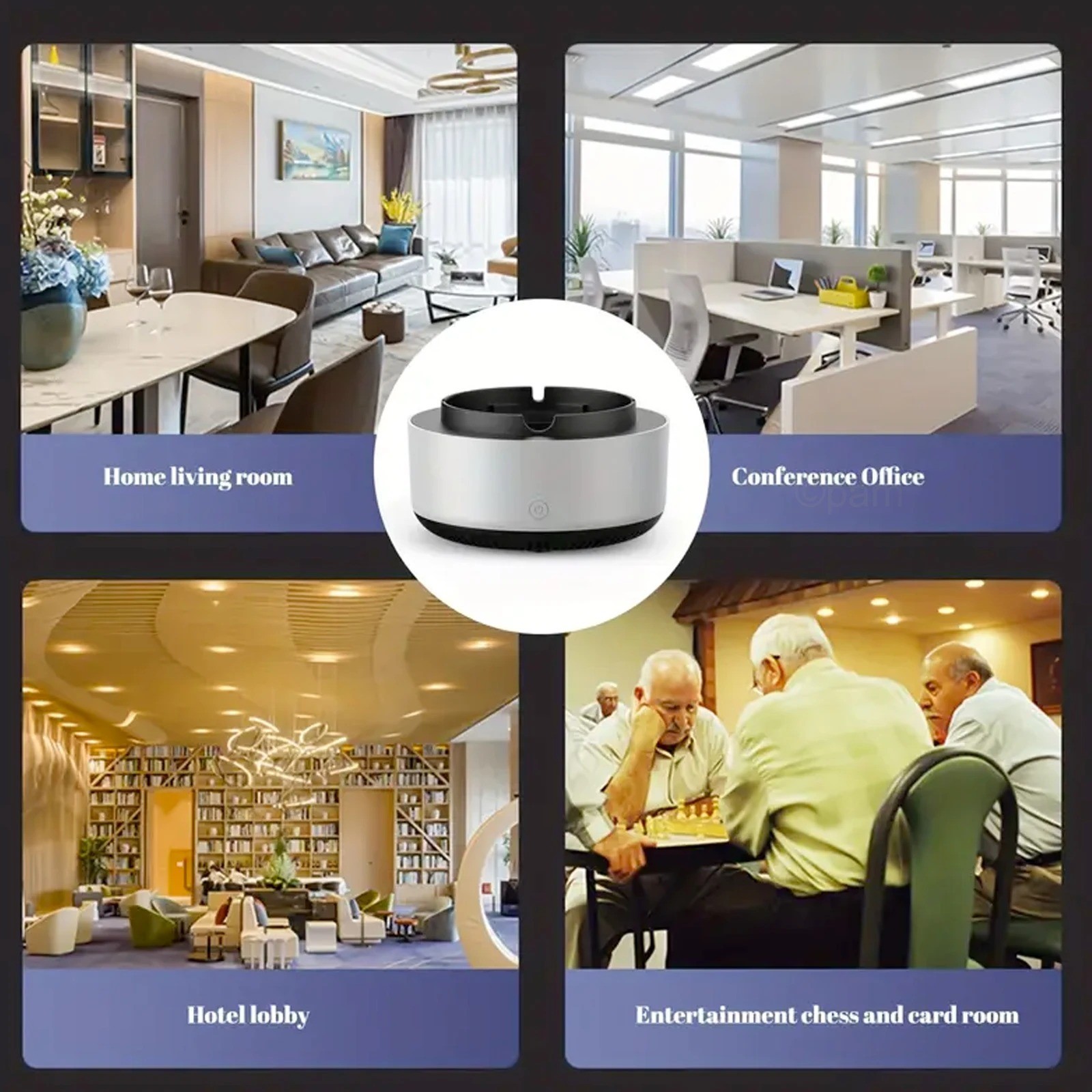 Smokeless Ashtray 2 in 1 Air Purifier Multifunctional Smokeless Ashtrays