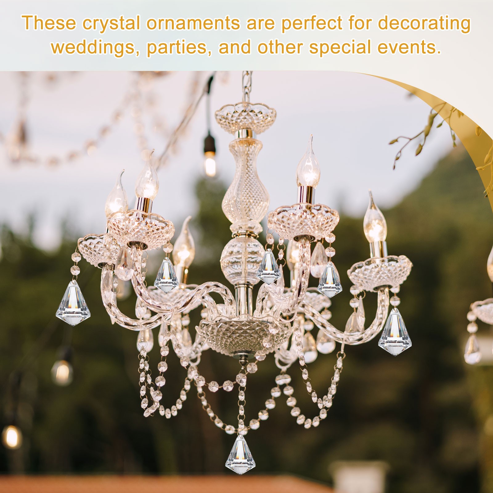 4 Pack 56mm / 2.2Inch Crystal Ball Prisms, Clear