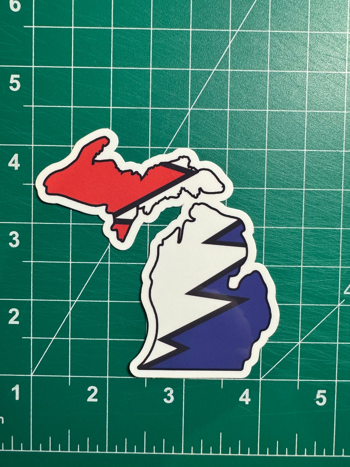 MIchigan Stealie – Grateful Dead – Laminated Vinyl Sticker 3″x3″