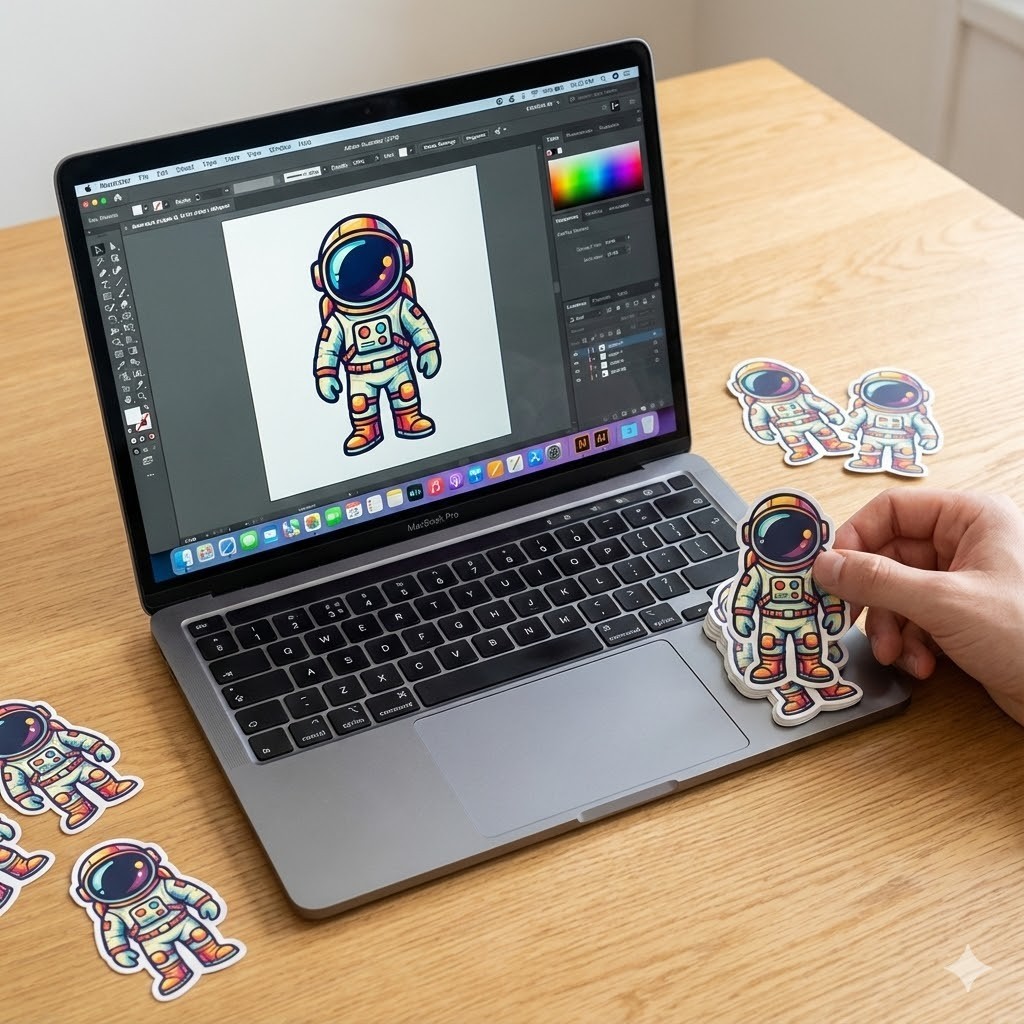 Custom Business Logo Stickers | Full Color Vinyl Waterproof 2″-20″