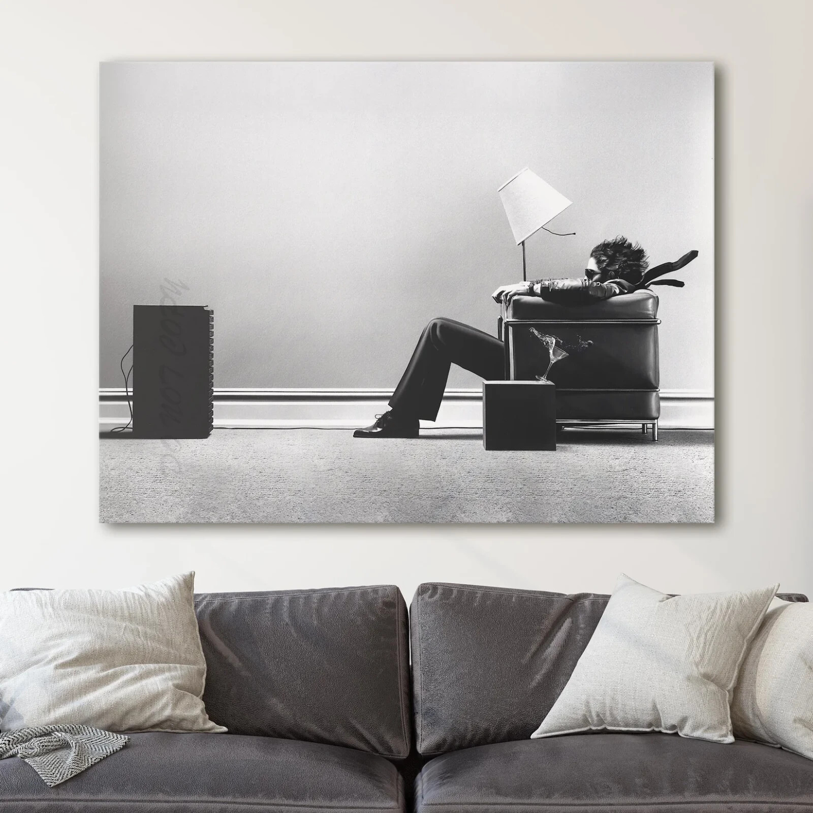 The Blown Away Guy Ad 1979 Speaker Tape 1970s Canvas Print Wall Art