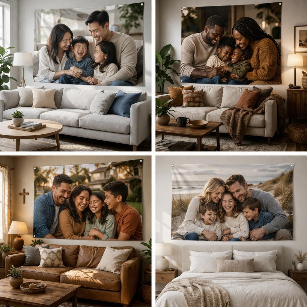 Custom Tapestry Upload Images Personalized Custom Tapestry for Home & Room Decor
