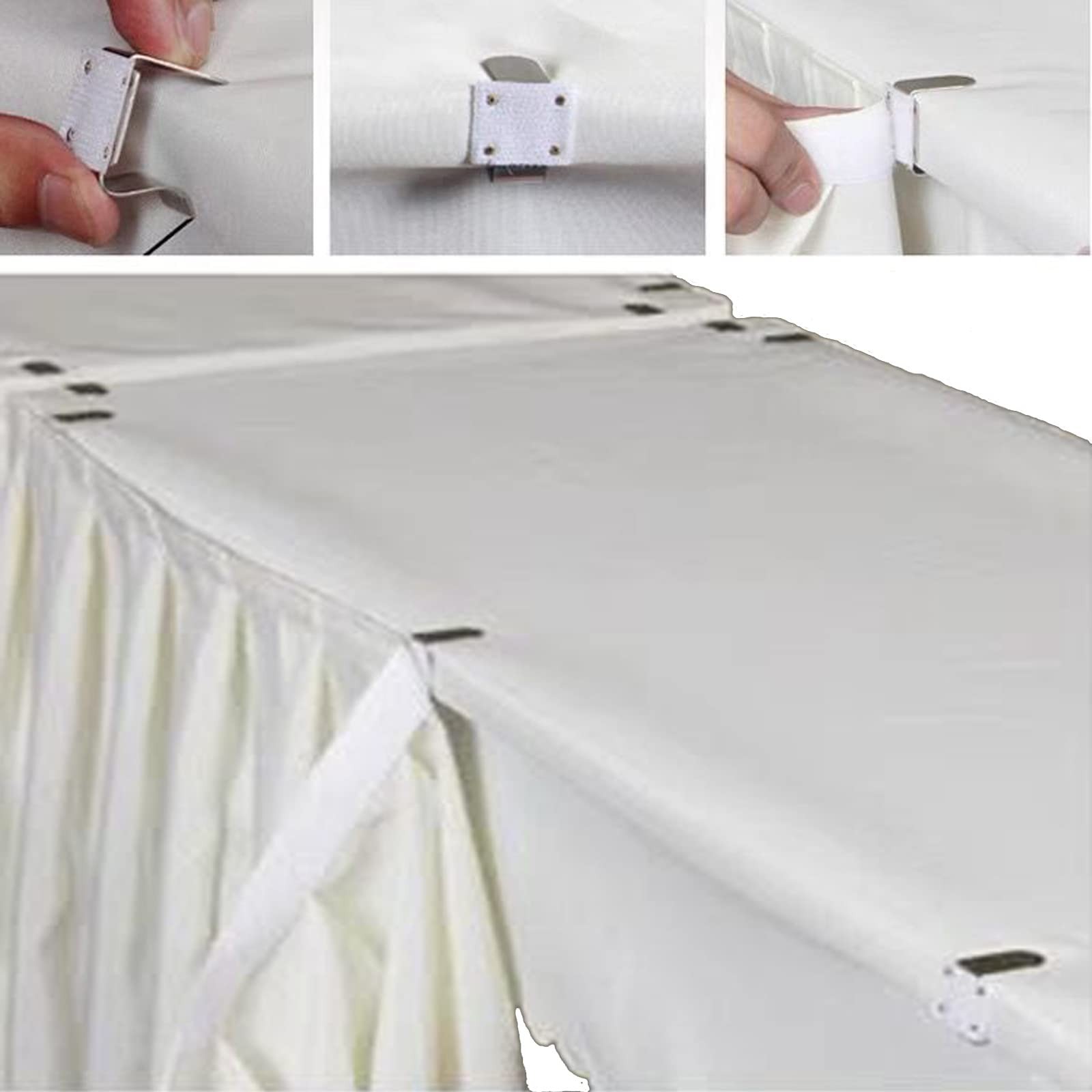 Ehldekol Pooling And Floating Chiffon Table Skirt Extra Length 6Ft 9Ft 14Ft
