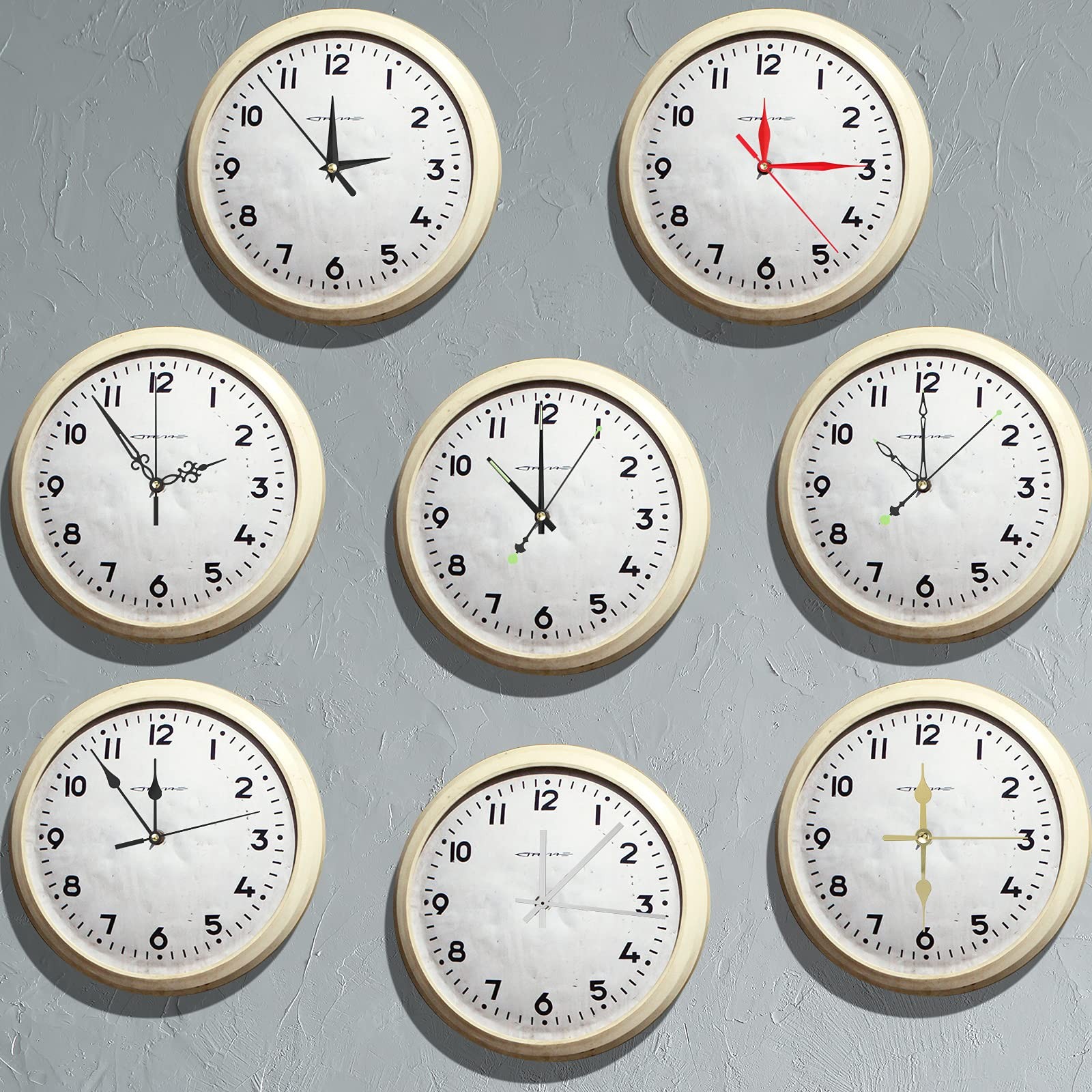 6 Pcs High Torque Quartz Clock Movements Replacement Kit Long Shaft Clock…