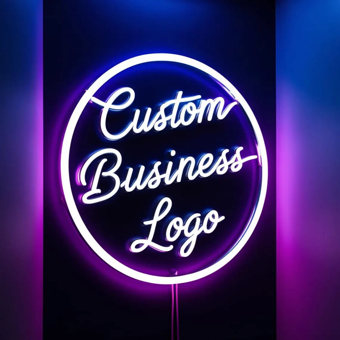 Custom Business Logo Neon Sign Personalized LED Wall Decor | Storefront Branding