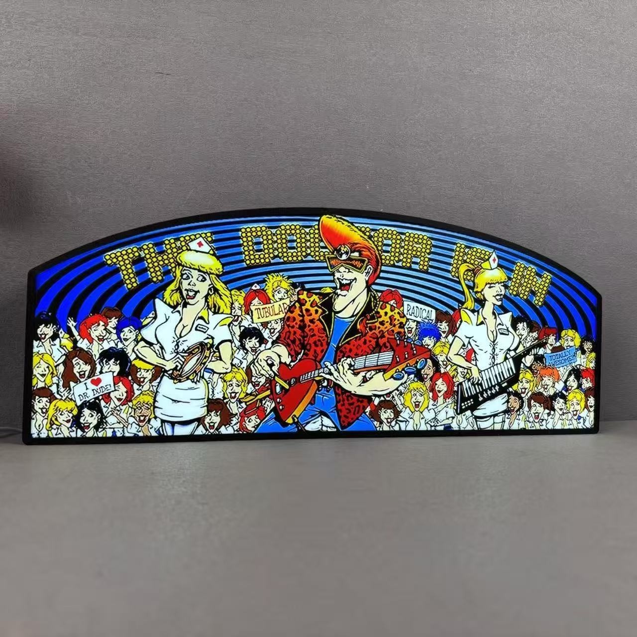 DR Dude Pinball Topper LED Lightbox for Midway Pinball Machine