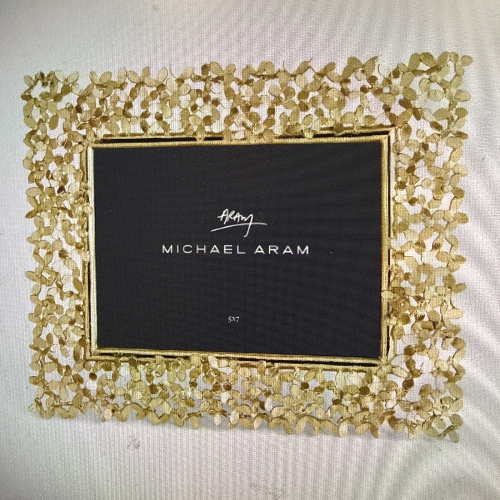 Michael Aram Dandelion 5″ x 7″ Picture Frame New Easel Vertical Or Horizontal
