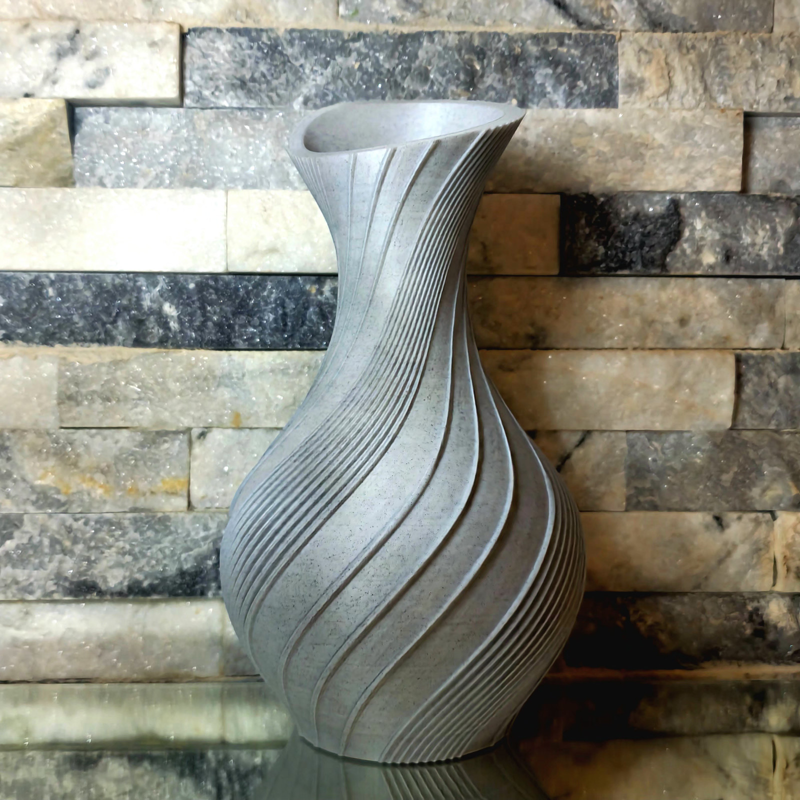 Modern Spiral Vase | 3D Printed