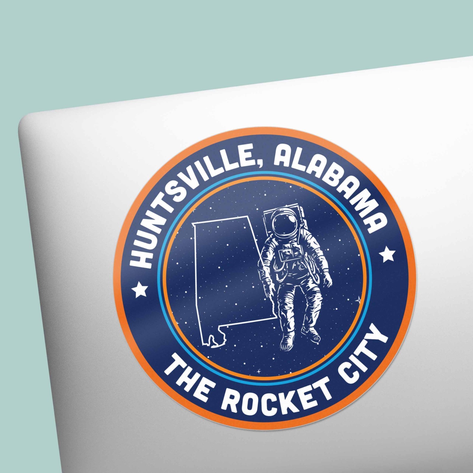 Rocket City Huntsville Alabama Sticker – Cool Southern Decal for Laptop