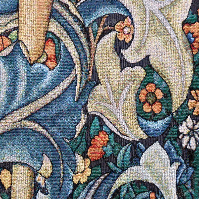 55×27″ William Morris Woodpecker Art Tapestry Wall Hanging Jacquard Upholstery