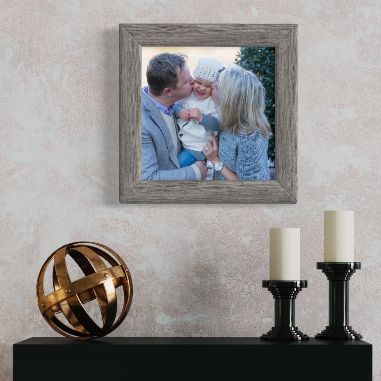5×4 Wide Bamboo Picture Frame, UV Acrylic, 4 Finishes
