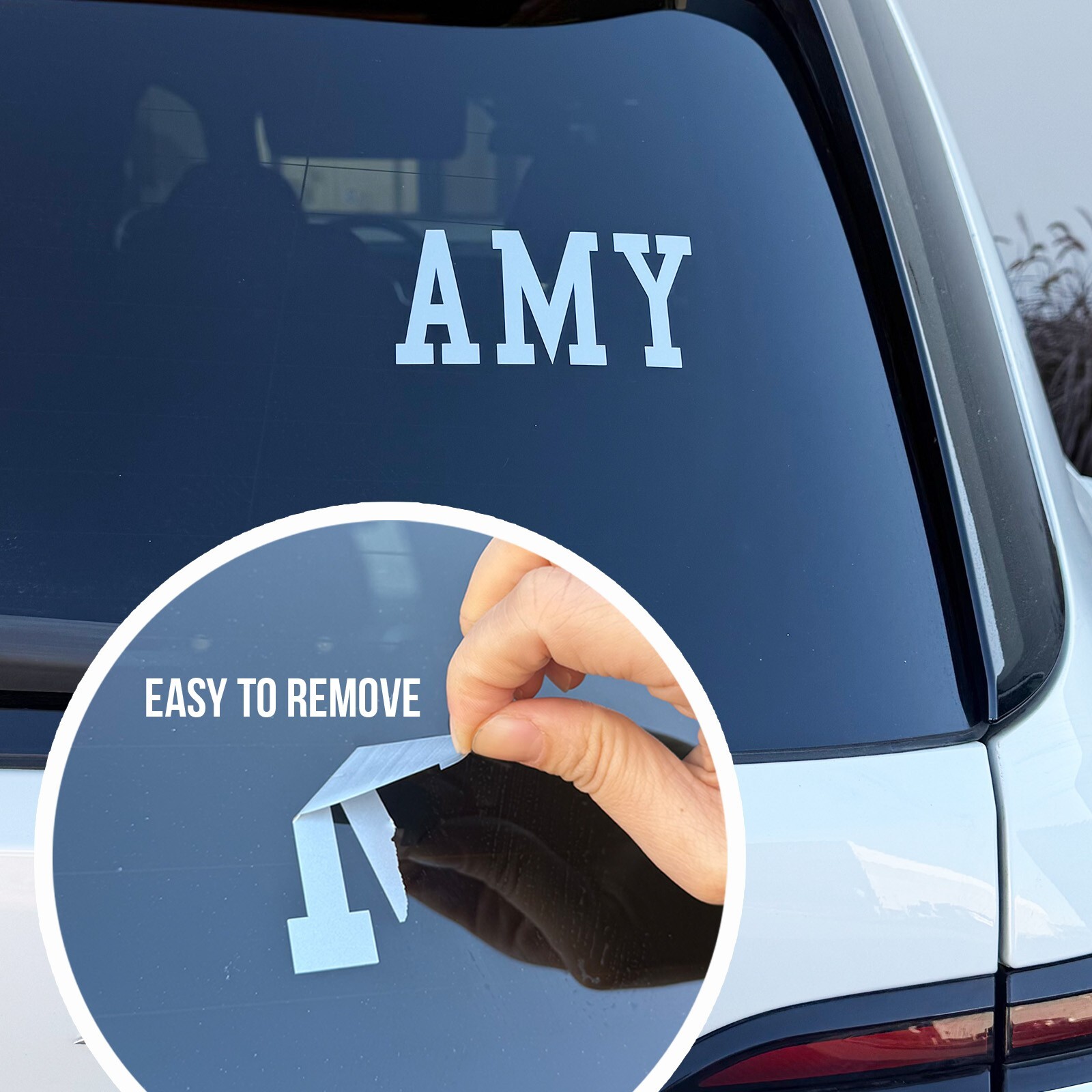 Custom Text Vinyl Lettering Sticker Decal Window Trailer Business Car Name Boat