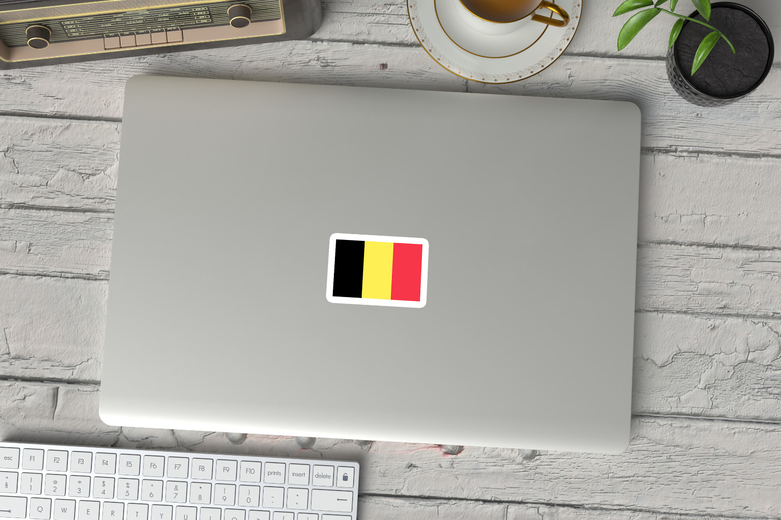 6 Pack Belgium Flag Stickers – Premium Vinyl Decals for Cars, Laptops, and More