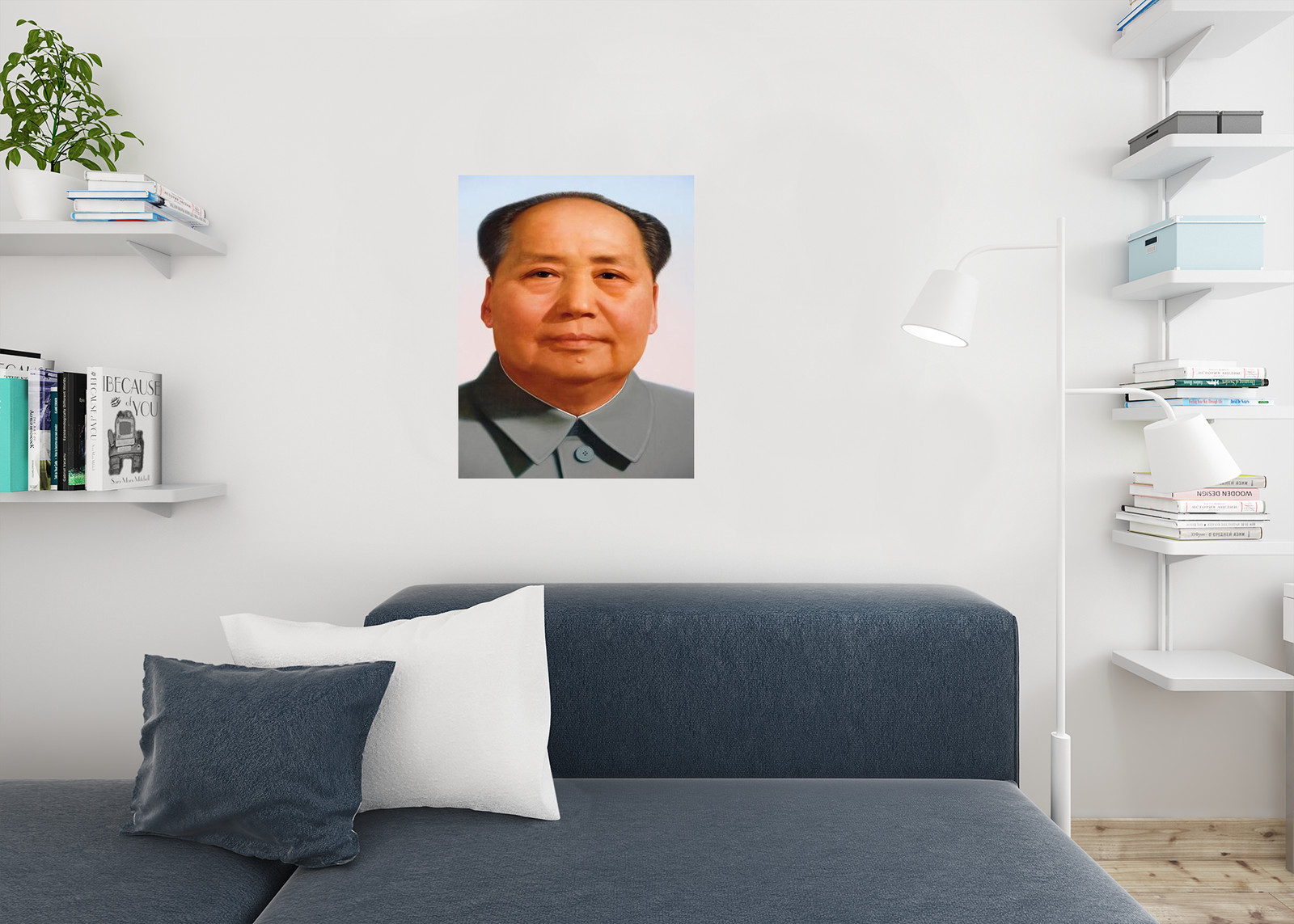 Chairman Mao Zedong Portrait China Chinese Poster 24×36