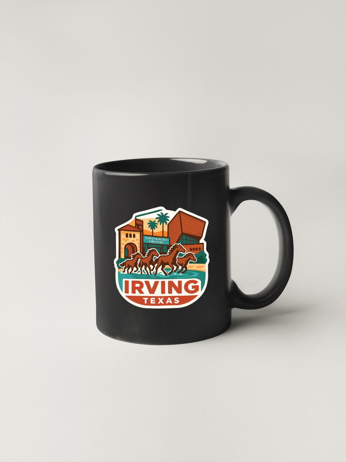 Irving Texas Sticker Decal Vinyl Die-Cut City Skyline Landmark Design