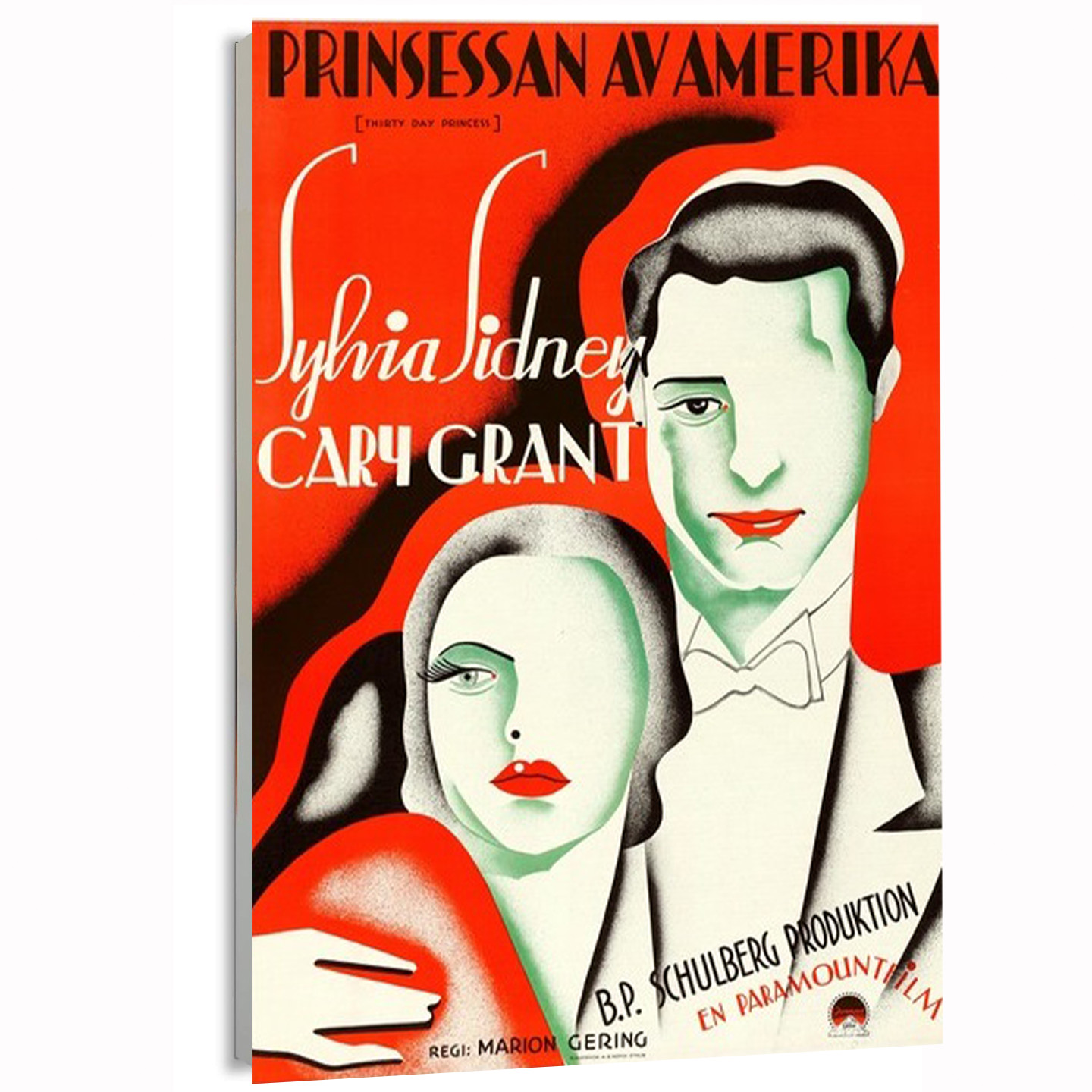 1934 – 30 Day Princess (Russian) Movie Poster or Canvas Art Print