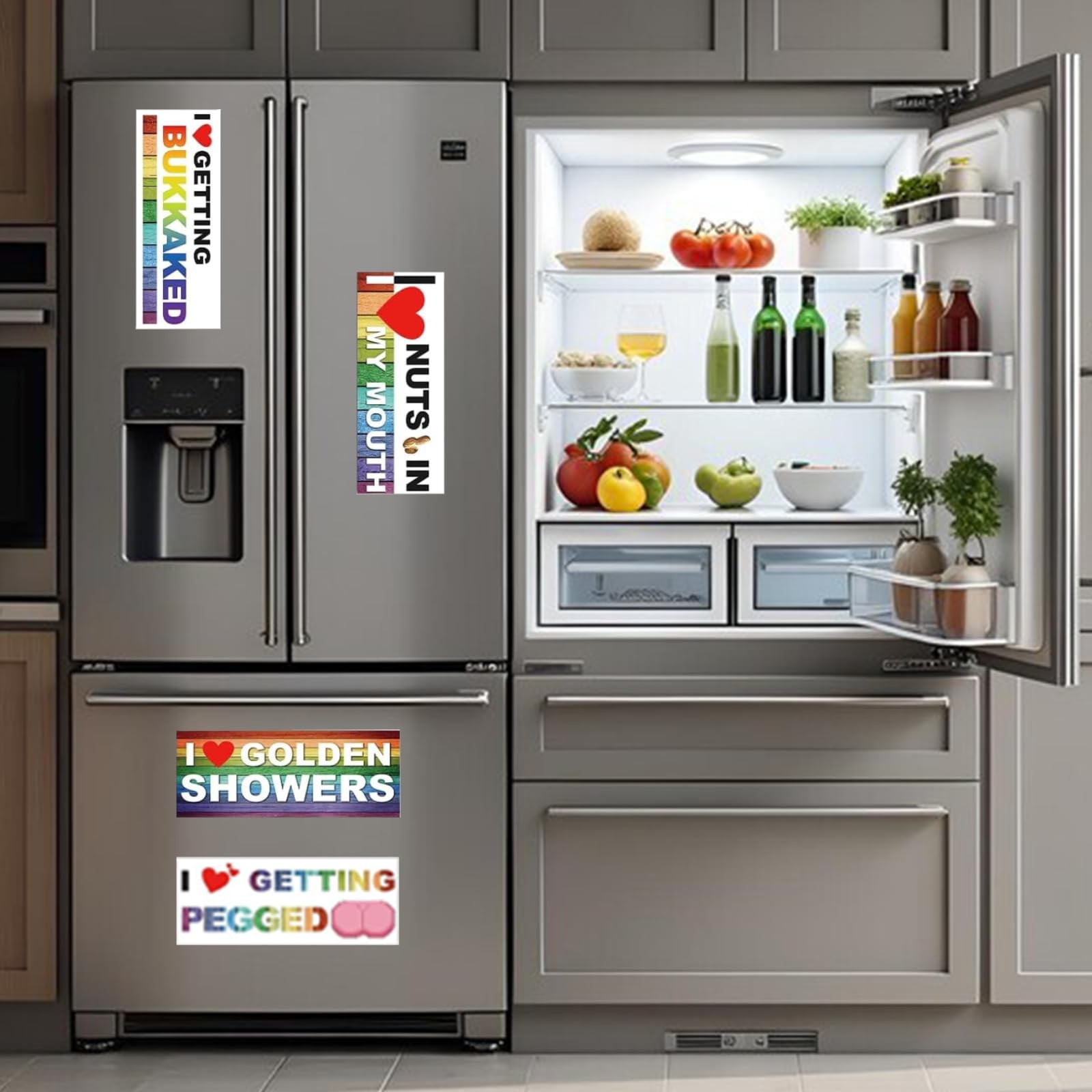 10-Pack LGBT Magnetic Bumper Stickers for Cars Computers Motorcycles