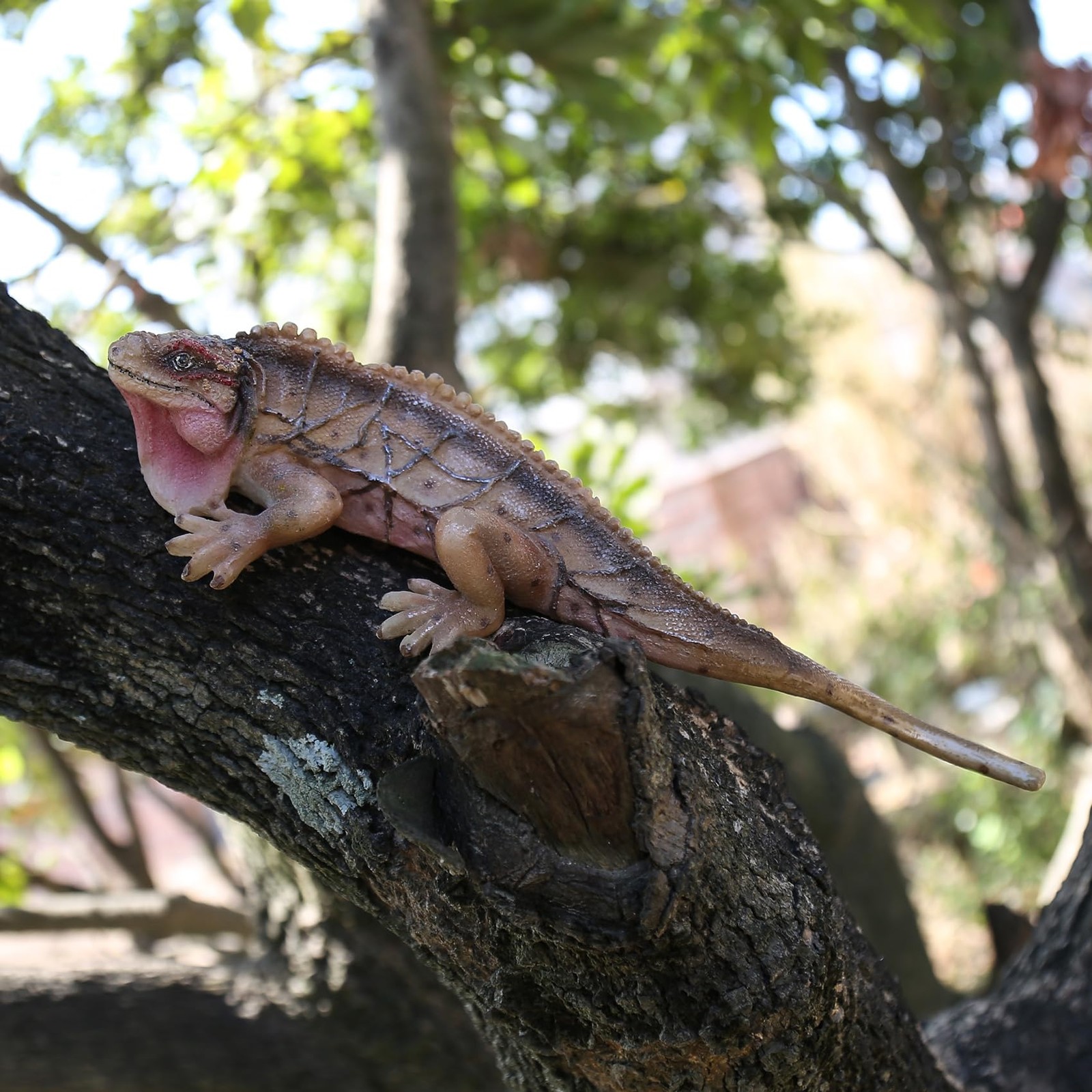 Outdoor Lizard Statue Sculpture Garden Patio Porch Tree Wall Wall Hanging Art…