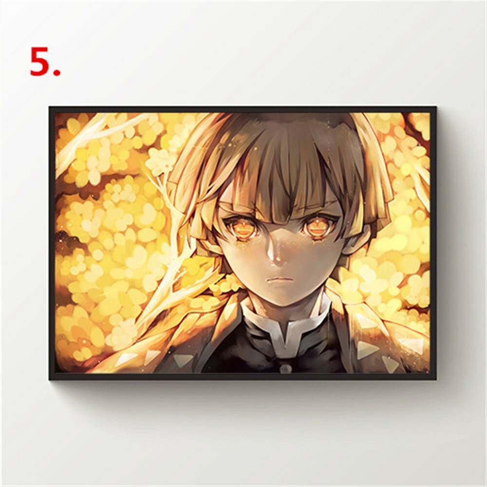 Demon Slayer Kimetsu No Yaiba Poster Picture Bar Shop Door Wall Decor
